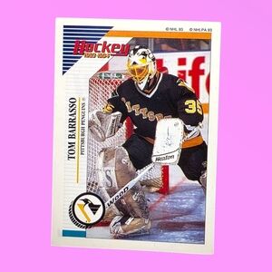 1993-94 Panini Hockey Tom Barrasso Pittsburgh Penguins #88 Sticker